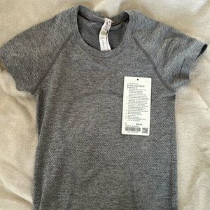 Lululemon swiftly tech short sleeve 2.0 slate/white